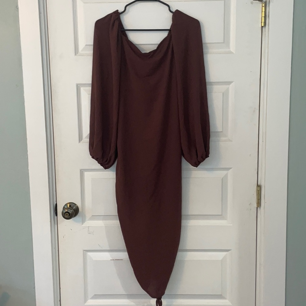 Medium Brown Cinchy Dress Never Worn